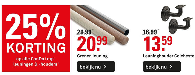 Humoristisch Uitvoerbaar Eentonig trapleuning folder aanbieding bij Karwei - details