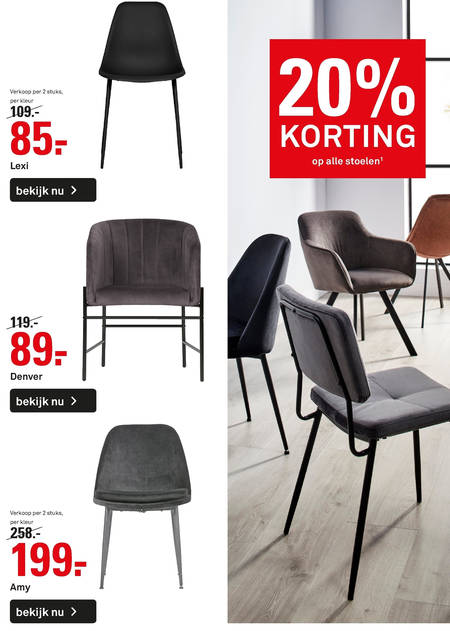 merken eetkamerstoel folder aanbieding Karwei details