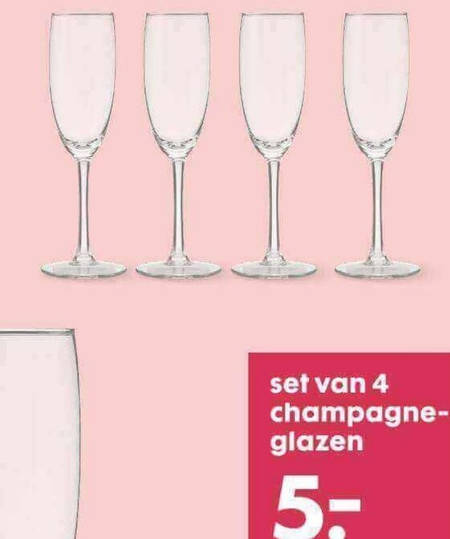 munt Onderdrukken behuizing champagneglas folder aanbieding bij Hema - details