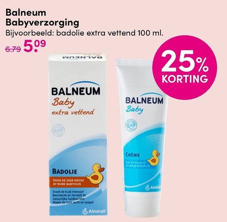 Prooi Ringlet krant Balneum babyzalf, badolie folder aanbieding bij D.I.O. Drogist - details