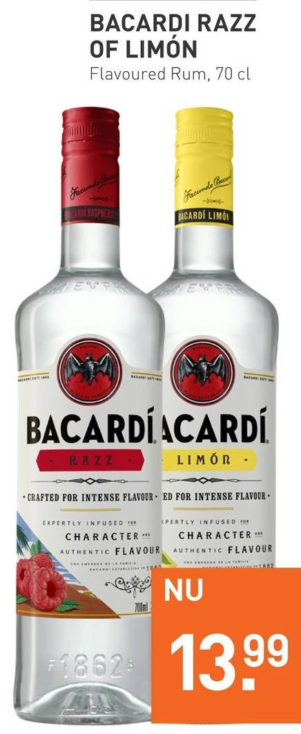 Bacardi   rum folder aanbieding bij  Gall & Gall - details