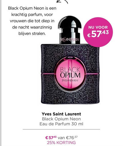 Agrarisch Geladen aardbeving YSL eau de parfum folder aanbieding bij Ici Paris XL - details