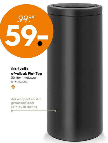 bloed koffie Gemaakt van Brabantia afvalemmer folder aanbieding bij Blokker - details