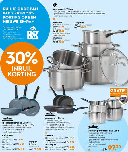 hapjespan, koekenpan folder aanbieding bij Blokker - details