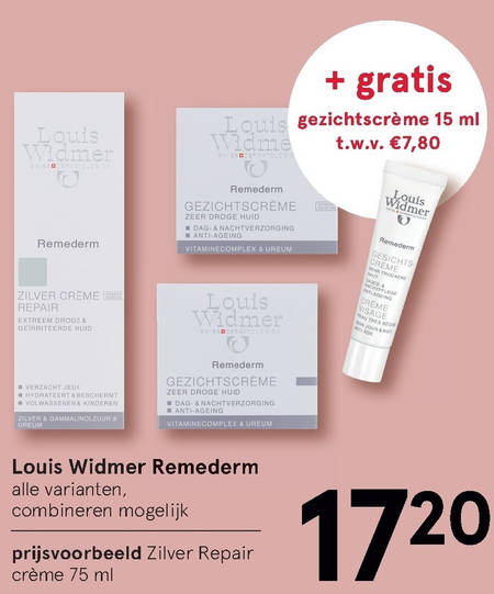 Opvoeding Verschuiving gallon Louis Widmer dagcreme, gezichtsverzorging folder aanbieding bij Etos -  details