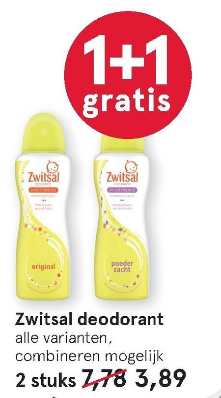 Flash draai Zware vrachtwagen Zwitsal deodorant folder aanbieding bij Etos - details