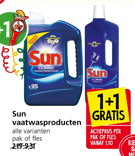 Rechtmatig Ass programma Sun spoelglans, vaatwasmiddel folder aanbieding bij Jan Linders - details