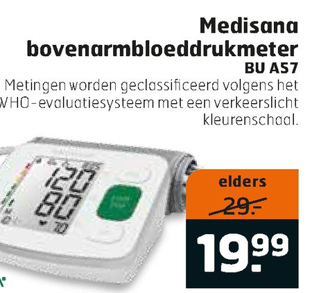 Uluru klok Aanval Medisana bloeddrukmeter folder aanbieding bij Trekpleister - details