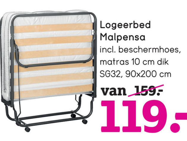 Vooruitgaan Jachtluipaard Zich voorstellen logeerbed folder aanbieding bij Leenbakker - details