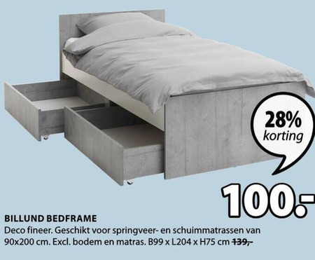 Metropolitan buste Rechthoek ledikant folder aanbieding bij Jysk - details