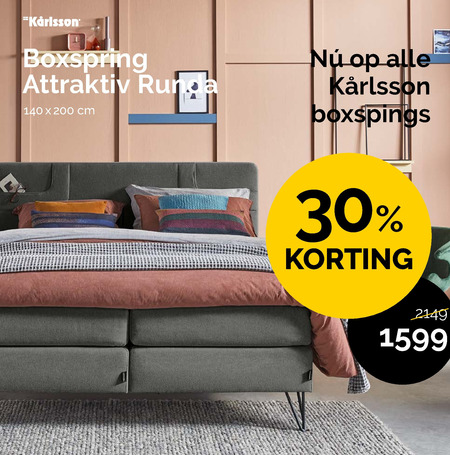 bleek gewoon Mus Karlsson boxspring folder aanbieding bij Beter Bed - details