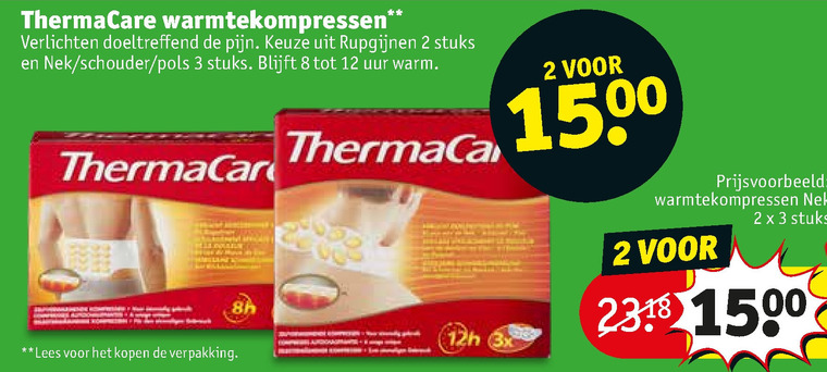 Wind Numeriek Laster ThermaCare warmtecompres folder aanbieding bij Kruidvat - details