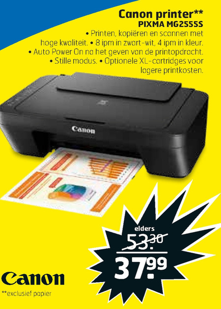 passagier Pakket Terug, terug, terug deel Canon all-in-one printer folder aanbieding bij Trekpleister - details