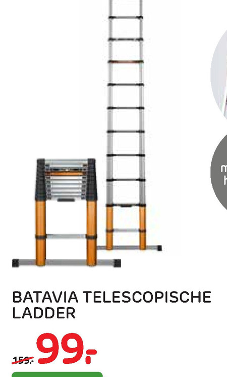 Tussendoortje Drank Ontmoedigd zijn Batavia telescoopladder folder aanbieding bij Praxis - details