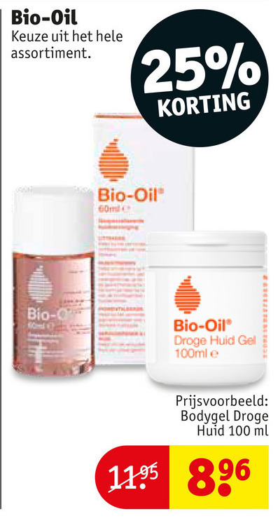 Bio-Oil huidolie folder aanbieding - details