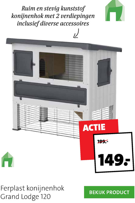 konijnenhok aanbieding bij Intratuin -