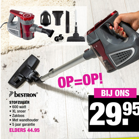 Of Extreem wapenkamer Bestron steelstofzuiger folder aanbieding bij Big Bazar - details