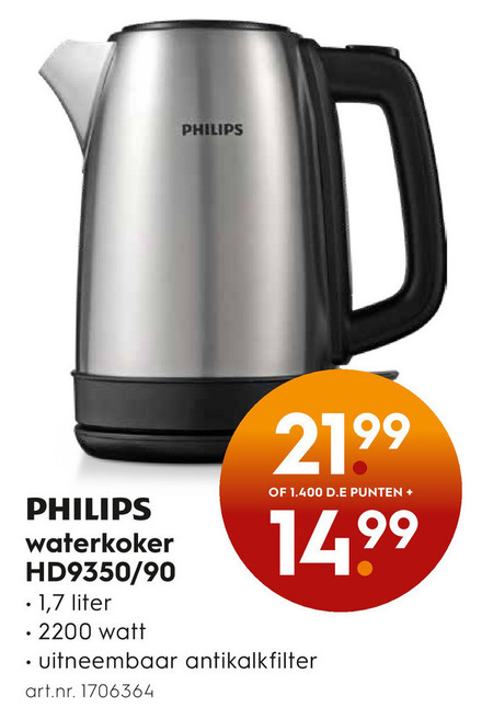 Architectuur sla Huisje Philips waterkoker folder aanbieding bij Blokker - details