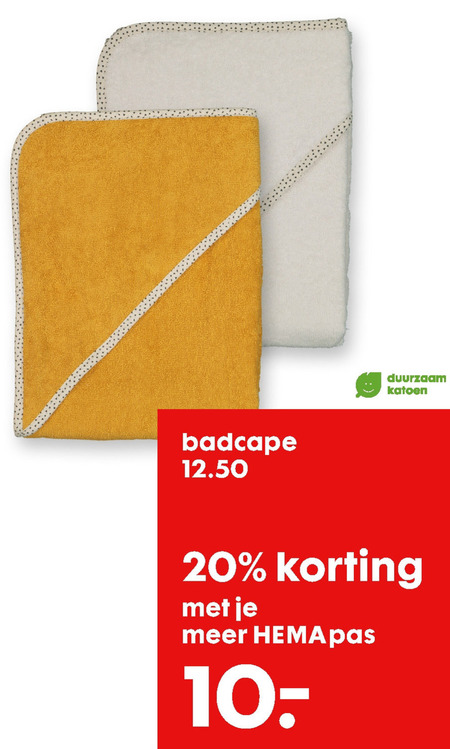 Ontspannend Van toepassing zijn Tante Hema huismerk baby badcape folder aanbieding bij Hema - details