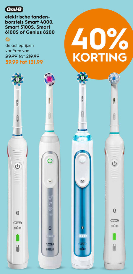 noodzaak Steken Embryo Braun Oral-B electrische tandenborstel folder aanbieding bij Blokker -  details