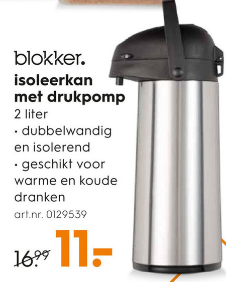 Deuk Steken Peer Blokker Huismerk thermosfles folder aanbieding bij Blokker - details