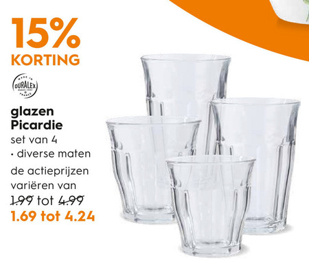 Anoi Luiheid optioneel Duralex glas folder aanbieding bij Blokker - details