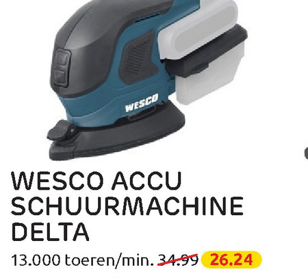 verhaal Percentage Schurend Wesco schuurmachine folder aanbieding bij Praxis - details