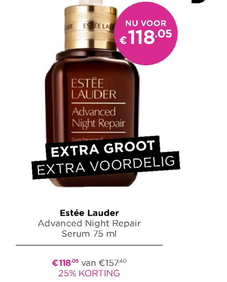 tetraëder snelheid op gang brengen Estee Lauder nachtcreme folder aanbieding bij Ici Paris XL - details