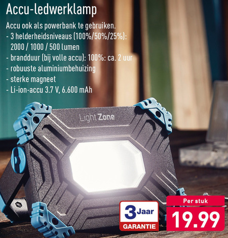 resultaat Spektakel Relatief bouwlamp folder aanbieding bij Aldi - details