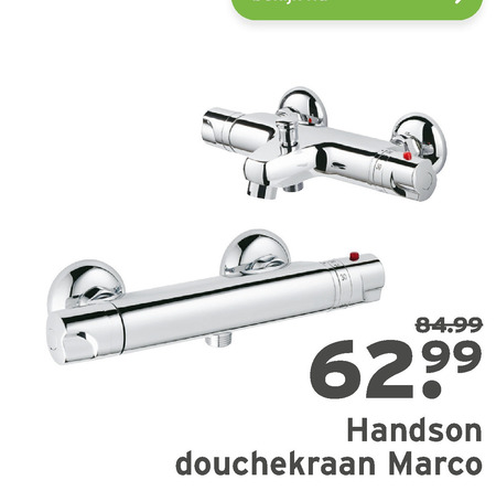 douchekraan, thermostaatkraan folder aanbieding Gamma - details