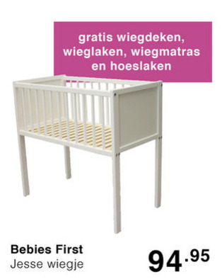 Absurd buis Honger bebies first wieg folder aanbieding bij Baby & Tiener megastore - details