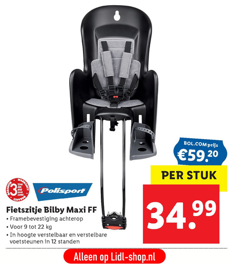 Ontaarden stilte Ontembare fietsstoeltje folder aanbieding bij Lidl - details