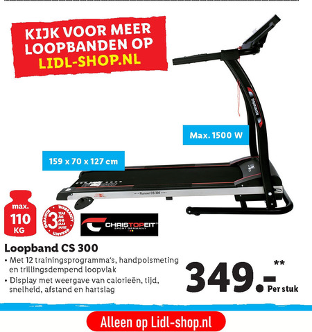 moord vervoer Bibliografie loopband folder aanbieding bij Lidl - details