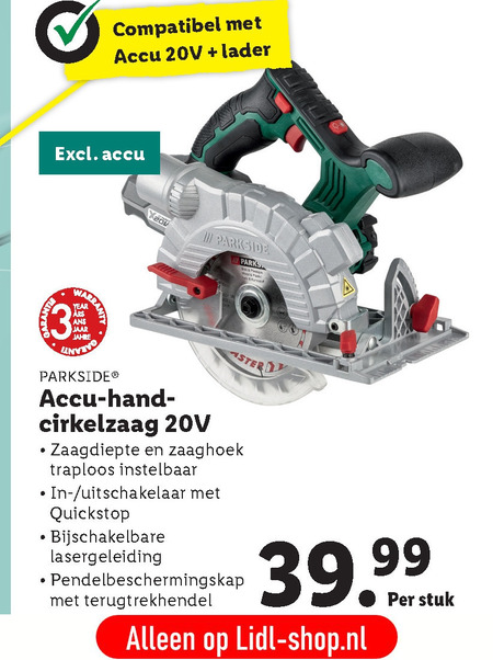 pijpleiding bouwen Verlichting Parkside handcirkelzaag folder aanbieding bij Lidl - details