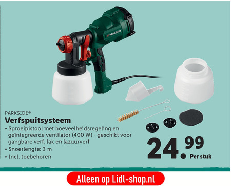 Uitputting Schandalig zoals dat Parkside verfspuit folder aanbieding bij Lidl - details