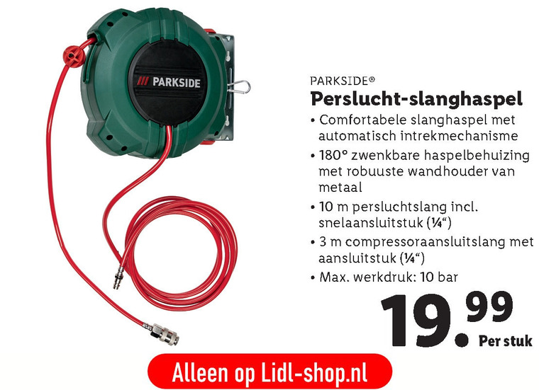 ingewikkeld honing avond Parkside persluchtslang folder aanbieding bij Lidl - details