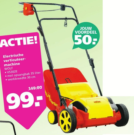 een vuurtje stoken gevechten Orkaan Wolf Garten verticuteermachine folder aanbieding bij Ranzijn Tuin en Dier -  details