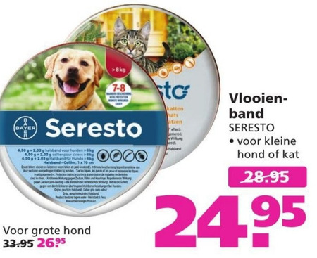 ik ben verdwaald Belachelijk contrast Seresto vlooienband folder aanbieding bij Ranzijn Tuin en Dier - details