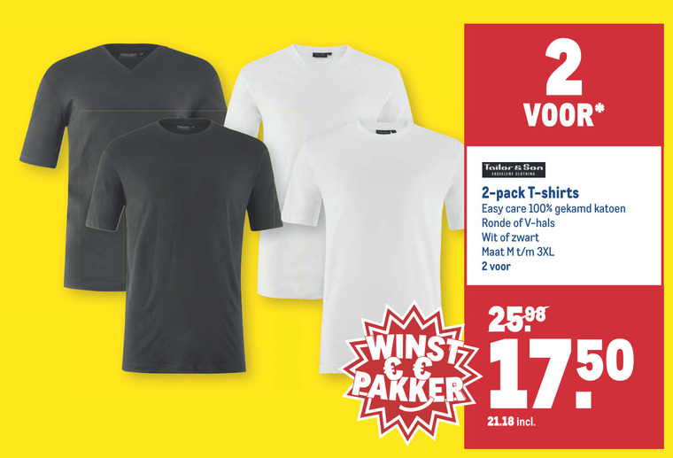 heren t shirt folder aanbieding bij Makro details