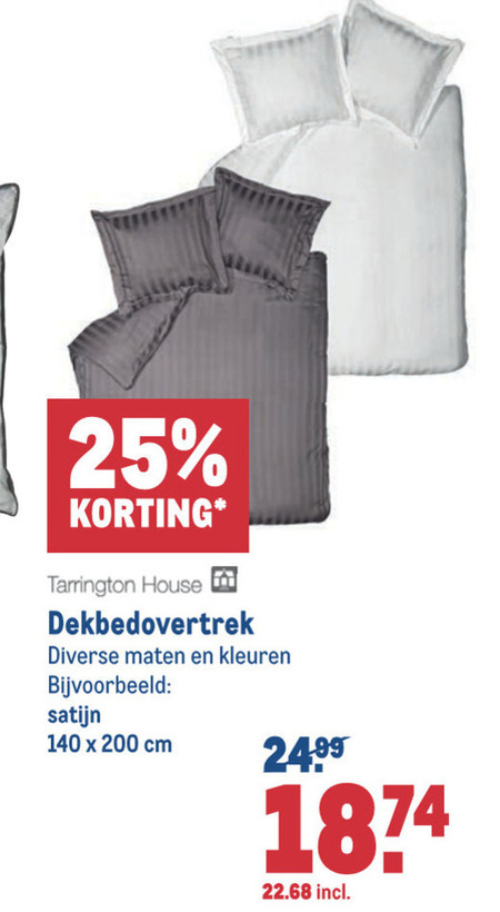 leerplan Reizende handelaar klok Tarrington House dekbedovertrek folder aanbieding bij Makro - details