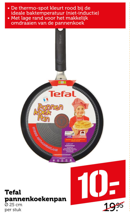 Alternatief evolutie Vast en zeker Tefal pannenkoekenpan folder aanbieding bij Coop - details