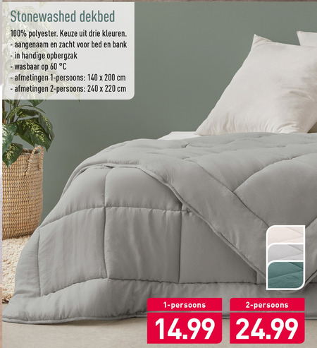 dekbed folder aanbieding Aldi - details