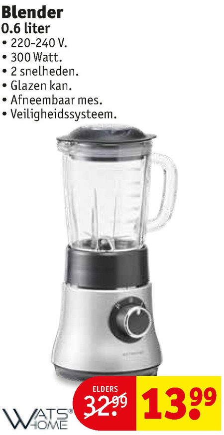 Verbetering telex Tram Watshome blender folder aanbieding bij Kruidvat - details