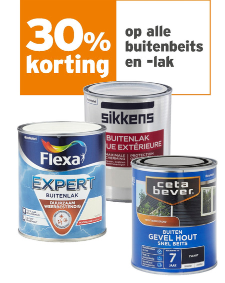 plak Inactief jury Sikkens beits, lak folder aanbieding bij Gamma - details