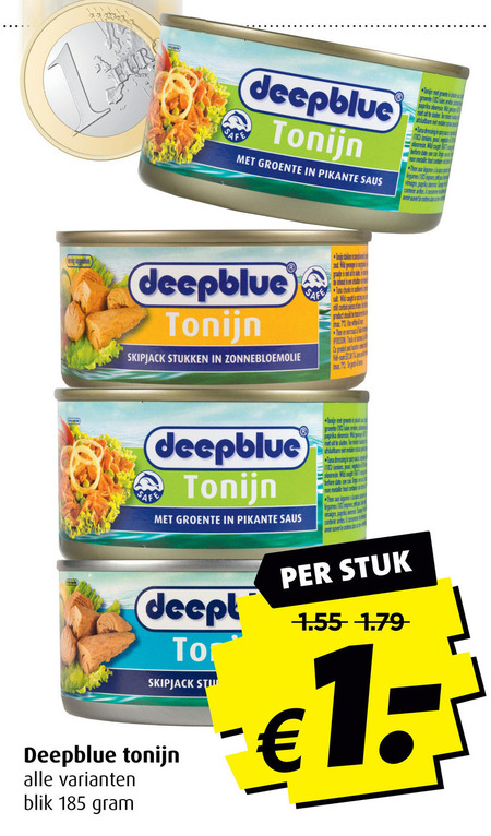 Deepblue Tonijn In Blik Folder Aanbieding Bij Boni Details