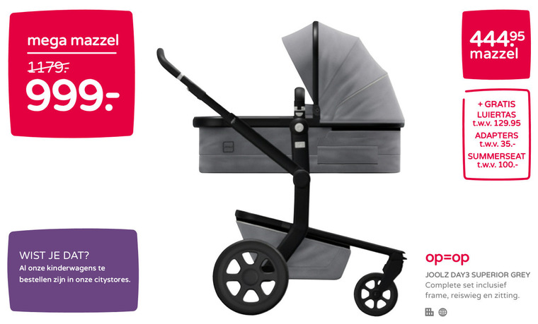 Joolz kinderwagen folder bij Prenatal -