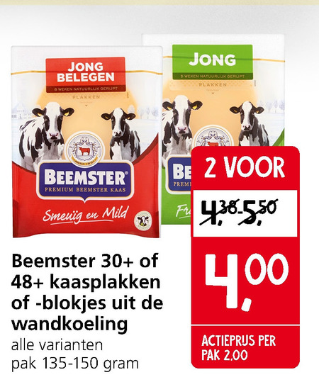 Beemster Kaasplakken, Kaasblokjes Folder Aanbieding Bij Jan Linders ...