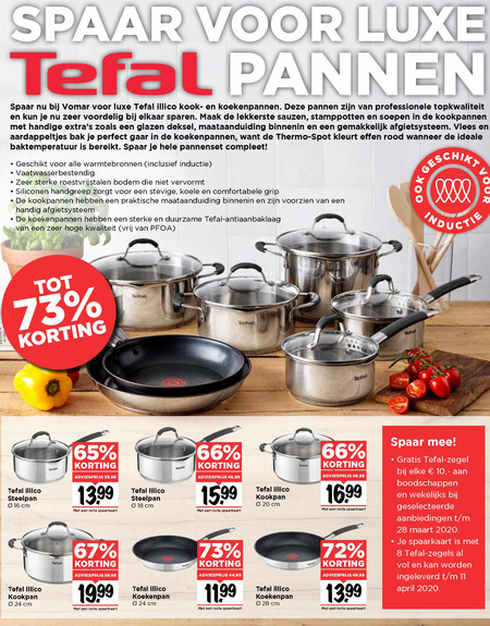 kas Er is behoefte aan Vierde Tefal spaaraktie folder aanbieding bij Vomar - details