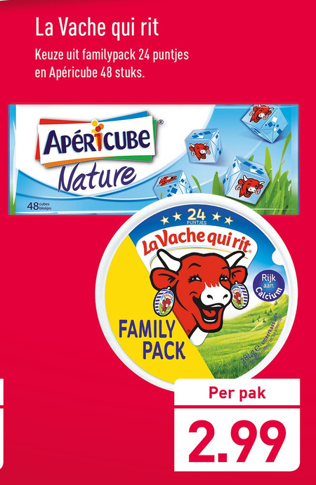 La Vache Qui Rit   smeerkaas folder aanbieding bij  Aldi - details