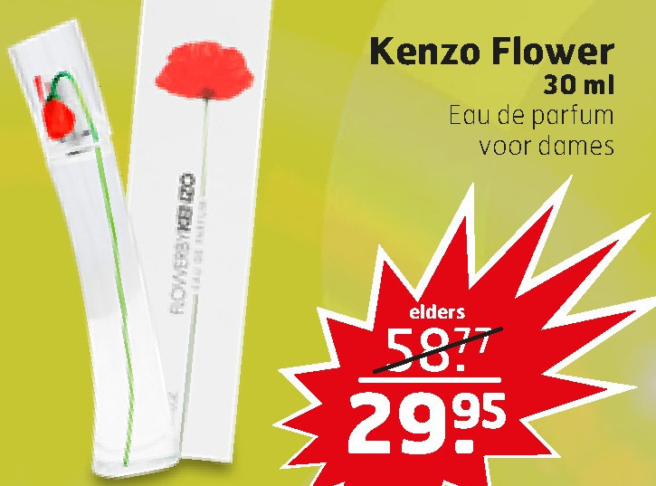 kolonie Speels verf Kenzo eau de parfum folder aanbieding bij Trekpleister - details